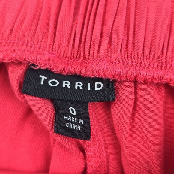 Torrid -1906 Chalis High Low Midi Skirt Ruffle Hem in‎ Pink Women's 0 / Large - Picture 4 of 7